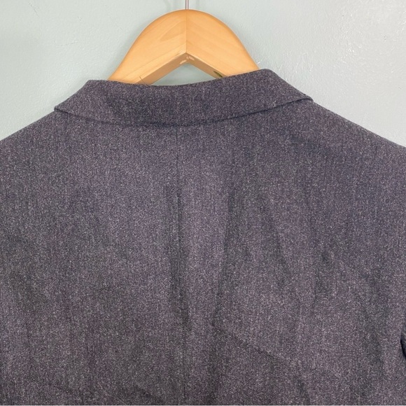 Max Mara Gray Wool Blend Blazer Sz 14 FLAWED - Picture 7 of 9